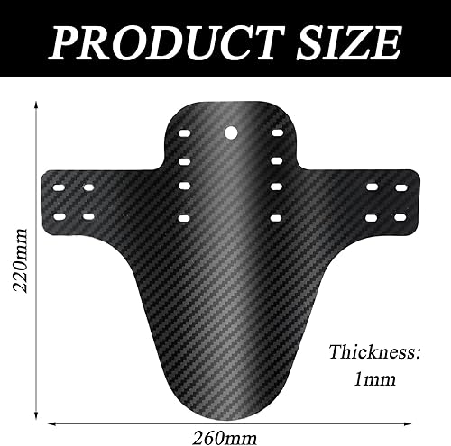 2 Pezzi Parafango MTB, Parafanghi per Bici con 10 Cavi Regolabili, Compatibile Anteriore o Posteriore Parafanghi Bici MTB Adatto per Ruote Fat Bike E Tutte Le Biciclette con Freno a Disco - Ysert