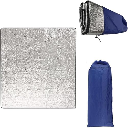 Tappetino in Schiuma da Campeggio,200 x 200 cm Cuscino Sedile Pieghevole,Coperta da Campeggio Foglio di Alluminio,per Campeggio,Spiaggia,Escursionismo,Yoga,Tappetino in Schiuma da Campeggio - Ysert
