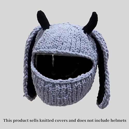 Popolare Moto Caschi Copre Divertenti Conigli Orecchio Peluche Caschi Pieno Viso Coperture Protettive Per Divertenti Giostre E Regali - Ysert