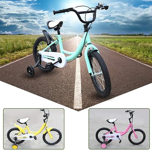 TFCFL WUPYI2018 Freestyle 16 pollici bici per bambini per ragazzi ragazze bambini bicicletta bambino bici unisex bambini ruota bici (giallo) - Ysert