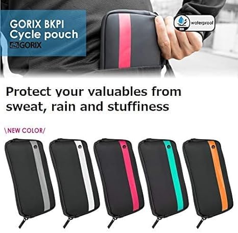 Borsa da bicicletta, Ciclismo Custodia Impermeabile Mobile Phone Case - Grigio (160g, B: 3.9 pollici, L: 7.9 pollici, Poliestere, Cinghia Regolabile, Tasca con Cerniera) - Ysert