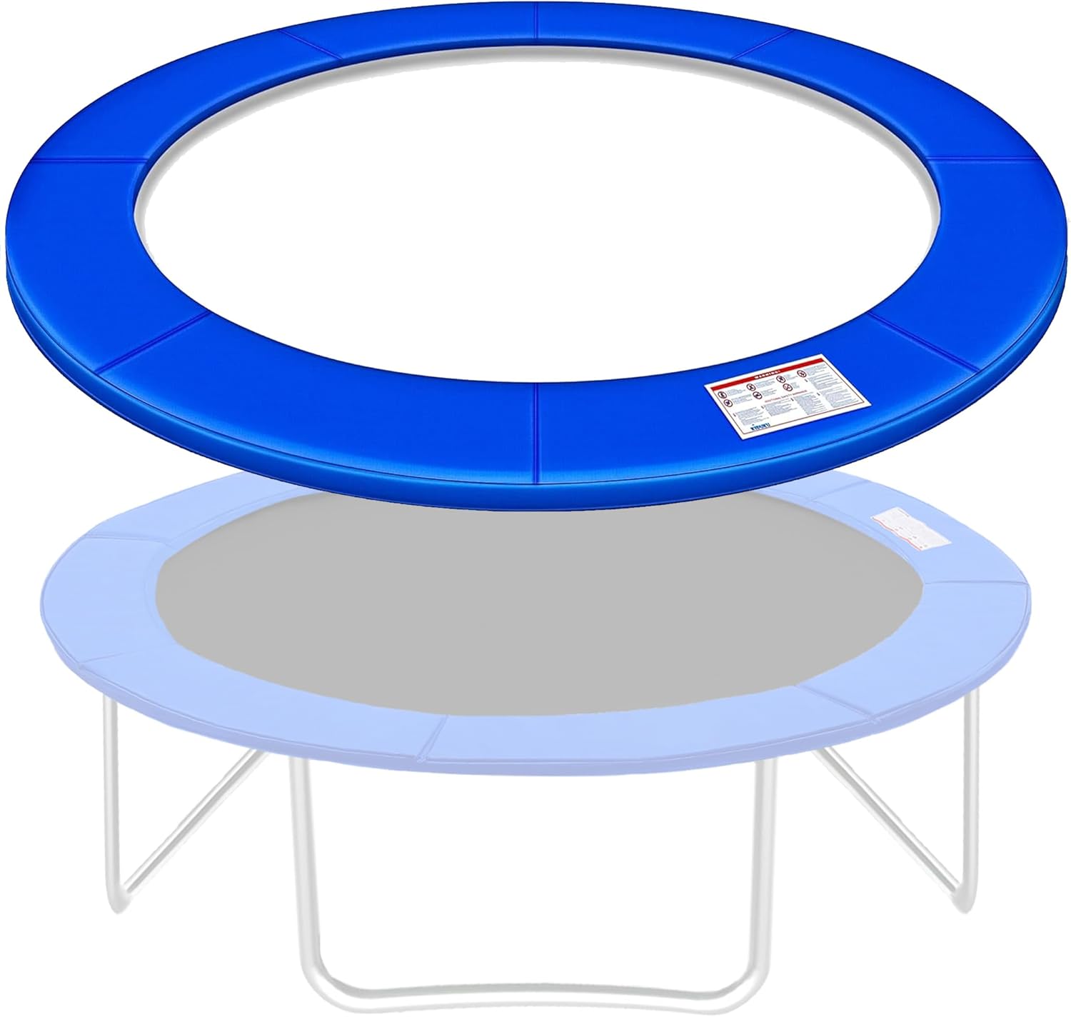Copertura per trampolino, larghezza 30 cm, in PVC resistente ai raggi UV, con cinghie fisse, pieghevole, per trampolini interni ed esterni - Ysert