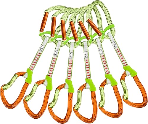 Climbing Technology Nimble Fixbar Set DY, Rinvio Unisex – Adulto, Verde/Arancione, 12 cm - Ysert