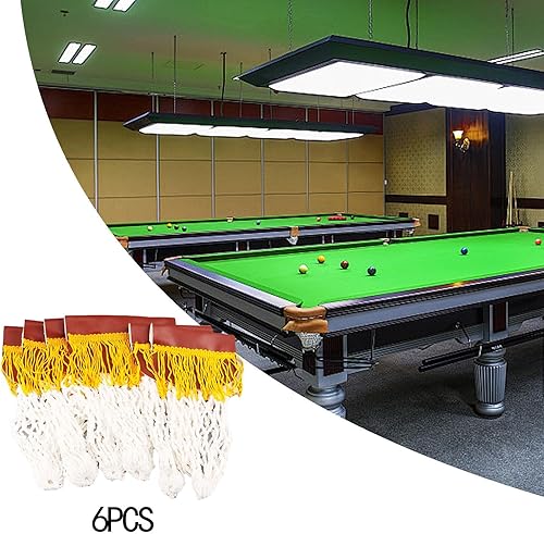 rockible 6 Pezzi Tasche in Rete da Biliardo Tasche per Tavolo da Biliardo Accessori Tasche per Tavolo da Biliardo Tasca per Palline - Ysert