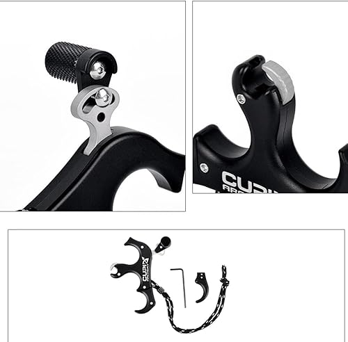 Sarini Ausili Rilascio Arco 4 Dita Pollice ruotabile 360° Lega Alluminio Arco puleggia composita - Ysert