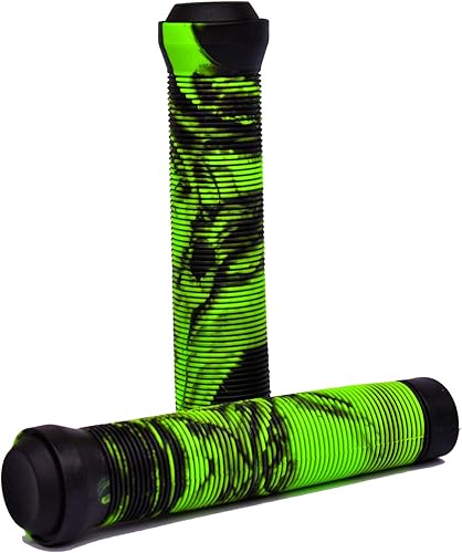 Manopole per manubrio miste in gomma morbida PU senza flangia, per monopattini, moto, MTB, BMX, ecc., con estremità a tappo, lunghezza 150 mm con diametro interno di 22 mm, per barre - Ysert