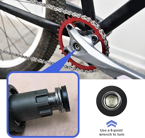 4 bulloni per pedivella per bicicletta M15 ISIS viti per pedivella compatibili con azionamenti Bosch E-Bike compatibili con azionamenti per bici elettriche Brose - Ysert