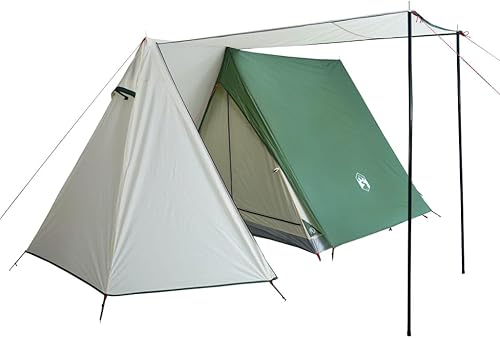 Tenda da campeggio per 3 persone, 465 x 220 x 170 cm, moderna, impermeabile, a pioggia, telaio A, per campeggio ed escursionismo - Ysert
