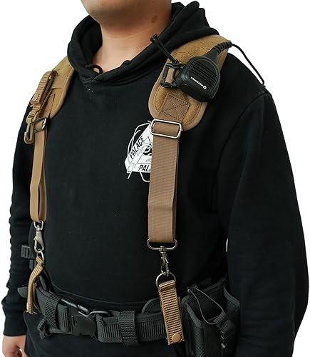 MELOTOUGH Bretelle tattiche del gancio del metallo per il dovere militare della cinghia del cablaggio della polizia bretelle della cintura di applicazione della legge - Ysert