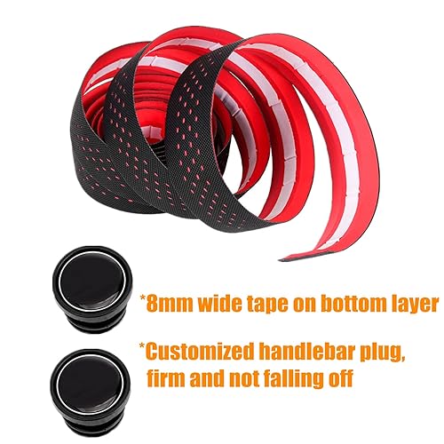 Nastro Manubrio da Bicicletta 2 Pezzi Nastro Manubrio Bici Strada MTB Cycling Accessorio per Ciclismo (Blu) - Ysert