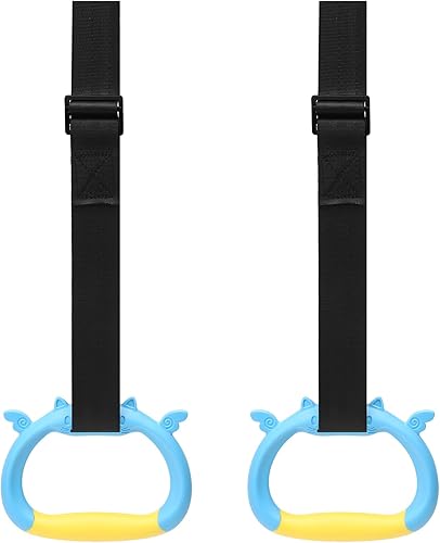 Set di anelli da ginnastica per bambini, per la casa, per bambini, anelli da ginnastica, anelli da ginnastica, anelli da ginnastica, anelli da allenamento, cinghie regolabili, anelli da allenamento - Ysert