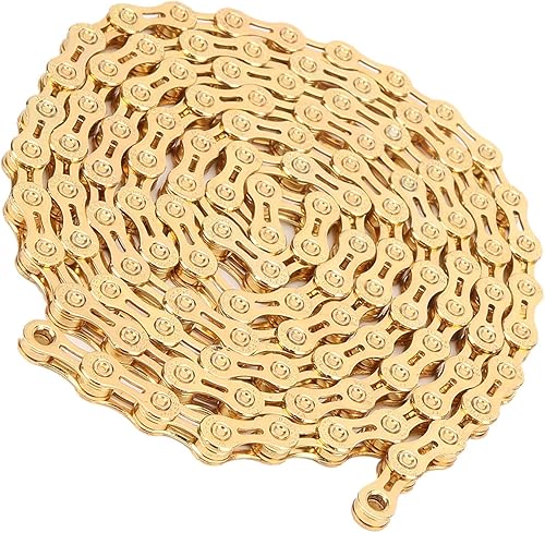 Catena per Bici, Catena a 10 velocità in Acciaio al Carbonio Ad Alta Resistenza 116 Maglie Parti di Ricambio per Mountain Bike - Ysert