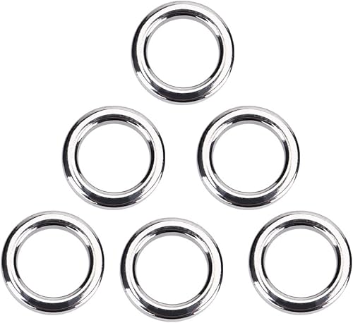 Anelli Split da Pesca Anelli in Acciaio Inox Heavy Duty Esche da Pesca Anello Catena Connettore per Pesca All'Aperto - 50 Pezzi - Ysert