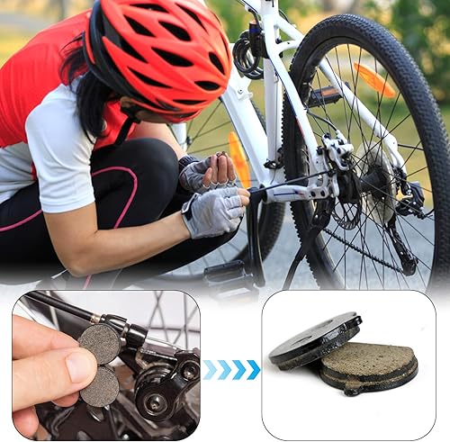 Pastiglie Monopattino Elettrico, Pastiglie Freno a Disco Semi-Metalliche per Monopattino Elettrico Bicicletta Brake Lining Pad Accessori Ciclismo Compatibili con KUGOO M4/M4 PRO e Altri Modelli - Ysert