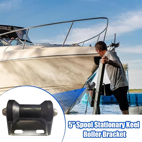 Staffa fissa per rullo chiglia, gruppo staffa fissa per rullo | Rullo di chiglia per rimorchio per barche in acciaio zincato con staffa - Kit di montaggio del rullo della chiglia, strumento per la per - Ysert