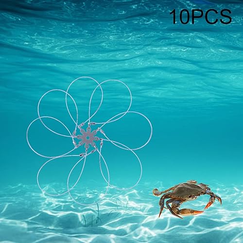 Laccio da Pesca per granchi, per la Pesca in Acqua salata, Gabbia per granchi, Strumento per la Cattura di granchi, per gamberi, aragoste, granchi - Ysert