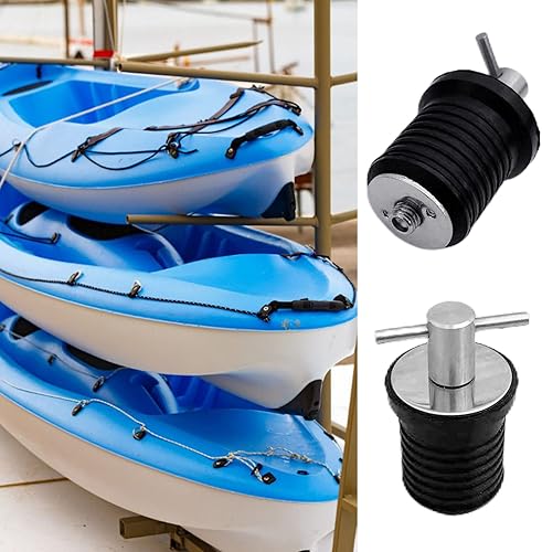 JTQYFI Tappo di scarico per barca, 1 o 1 1/4 T, tappo di scarico, adatto per foro da 23 mm e 30 mm - Ysert