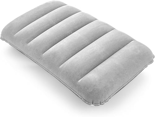 Cuscino Gonfiabile per Campeggio, Spiaggia e Escursioni Compatto e Ultraleggero Cuscino da Viaggio in Velluto Morbido, Blu 43x27 cm - Ysert