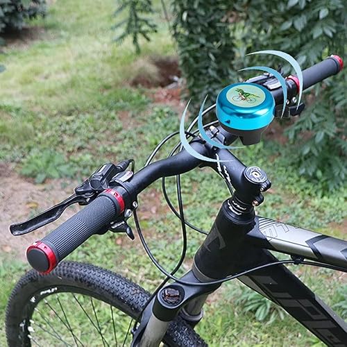 Campanello per Bici per Bambini,Dinosauro,Campanello Per Manubrio Della per Biciclette da Bambino,Campanello Bici Bambino,per Manubrio da 22 mm, per Biciclette Bambini, Scooter（blu） - Ysert