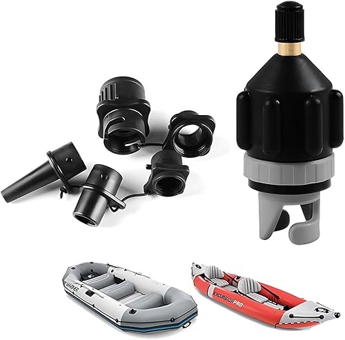 OIGWBPH Adattatore per Pompa di Supporto, per Kayak, Valvola, Convertitore di Valvola d'Aria Multifunzionale Gonfiabile, per Tavola da Surf, Paddle, Kayak, SUP, Gommone - Ysert
