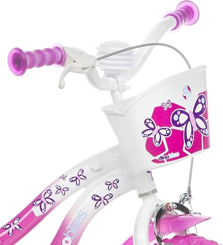 Bicicletta Bambina Bianca e Rosa Flappy 12 pollici - Ysert