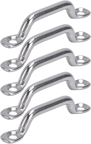 Fibbie per Ponte in Acciaio Inossidabile 316, Kit da 10 Pezzi in Acciaio Inossidabile con Passante per Barca, Occhiello per Piastra Ad Arco, Impermeabile, Antiruggine per Il Fissaggio - Ysert