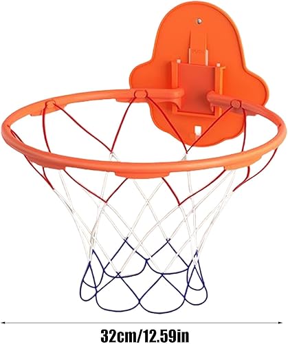 Canestro da basket per interni, 32 cm, silenzioso, rimbalzante silenzioso, giocattolo da parete per bambini all'aperto - Ysert