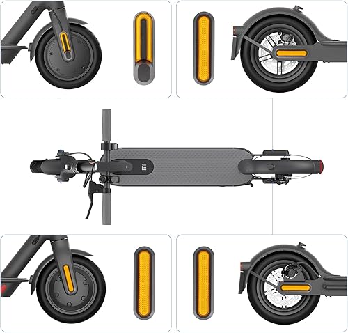 Set di 4 copriruota in plastica con banda riflettente per Xiaomi M365/Pro/Pro2/Essential 1S e adesivi di ricambio per monopattino - Ysert