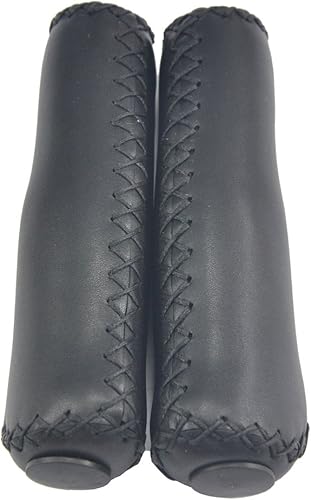 UPANBIKE Bike Grips Design ergonomico in Pelle Cucito a Mano a Pressione del Manubrio per Mountain Bike Strada Bicicletta Pieghevole Bici - Ysert