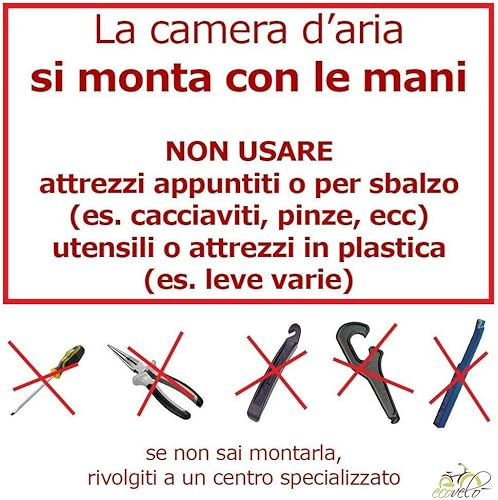 EBA16NED 2 COPERTONI Neri + 2 Camera d'Aria 16 X 1.75 (44-305) City Bike Bicicletta Bambino - Ysert