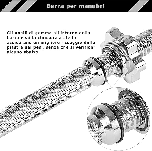 Set di curl MOVIT SZ 23,5kg 35kg o 55kg, set di manubri 65kg o 95kg, con bloccaggi a stella + piastre pesi - Ysert