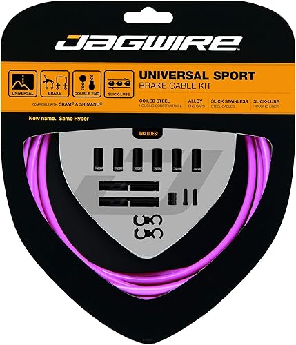 Jagwire Universal Sport Freno Kit Cavi/Guaina Unisex Adulto, Rosa - Ysert