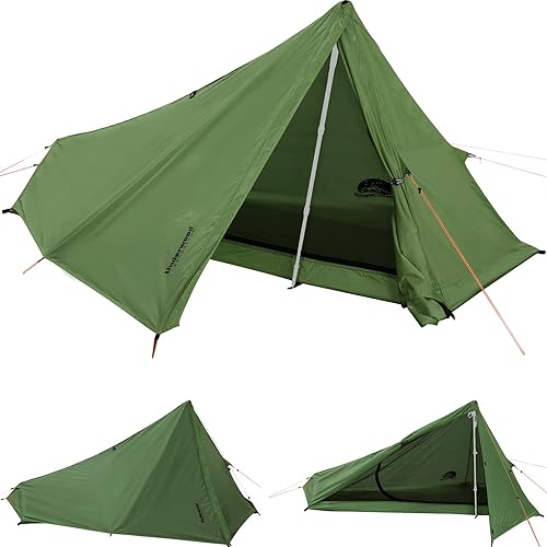 Tenda da Campeggio per 1/2 Persone - Tenda da Trekking Ultraleggera, Tenda Impermeabile, Tenda Compatta con Dimensioni ridotte per bicicletta, motociclo(Senza Bastoncini da Trekking) - Ysert