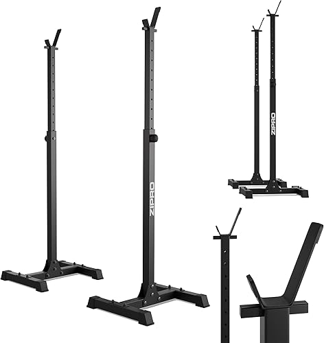 ZIPRO Rastrelliere regolabili – Stabile struttura in acciaio, altezza regolabile, ideale per squat ed estrusioni, stand di allenamento multifunzionali per palestra domestica - Ysert