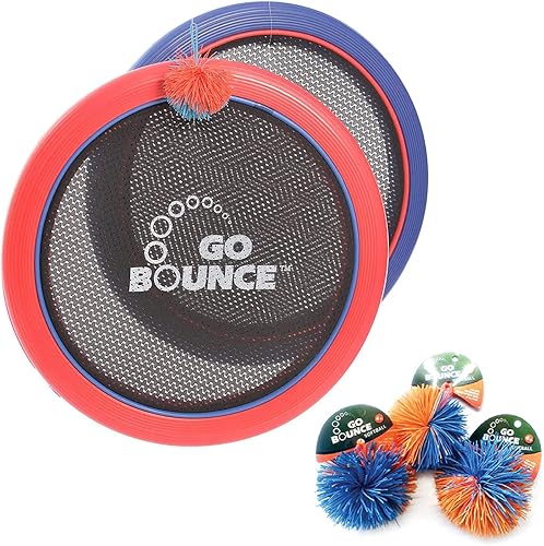 Set per giocare a palla con palla e gioco di rimbalzo con palla di stringhe, 2 x racchette rimbalzo set - Ysert