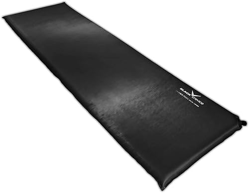 Black Crevice Materassino autogonfiabile, materassino autogonfiante, per esterni, materasso gonfiabile, materasso da campeggio, robusto materassino autogonfiabile, dimensioni: 200 x 60 cm - Ysert