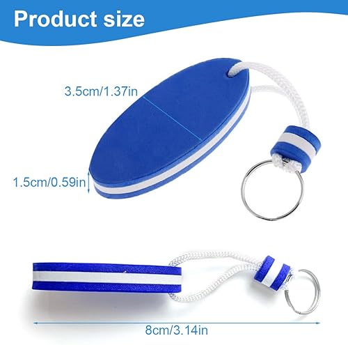portachiavi galleggiante,portachiavi barca,portachiavi,4 pezzi, compatto e portatile,per una varietà di sport acquatici, proteggere le chiavi o piccoli oggetti che affondano in acqua - Ysert