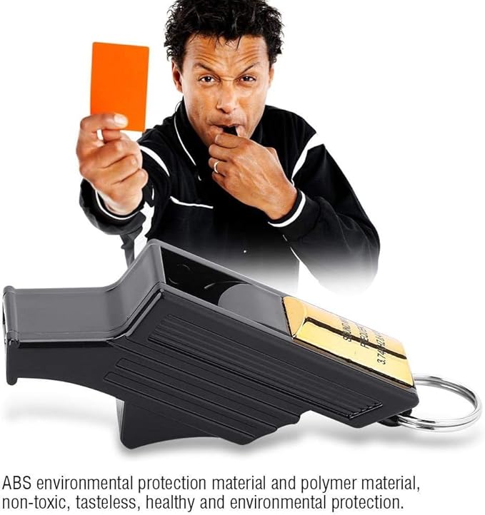 Kit Fischietto per Arbitro Professionale Fischio Sportivo Fischio da Calcio per Sopravvivenza Pallacanestro Calcio Pallavolo - Ysert