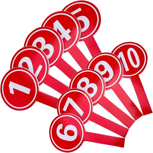 10 Pezzi in possesso di una targa palette elettorali Giochi Tavole punteggio maneggevoli placche segnapunti pagaia per il punteggio comodo tabellone di voto multiuso maneggiare - Ysert