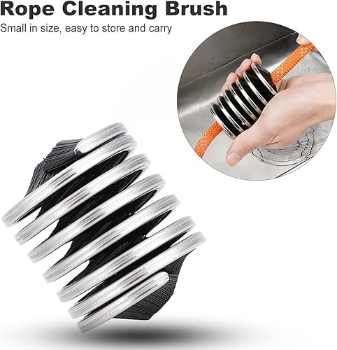 Spazzola per La Pulizia della Corda da Esterno, Spazzola per La Pulizia della Corda da Arrampicata Spazzola per Il Lavaggio Attrezzatura per Attrezzi da Arrampicata per Corda di Diametro 8-13 Mm - Ysert