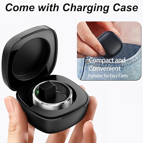 Smart Ring Fitness Tracker Cardiofrequenzimetro Sleep Tracker Controllo TikTok Anelli Fitness Pressione Sanguigna Ossigeno nel sangue Pedometro Contapassi Salute Smart Ring per donne e uomini con - Ysert