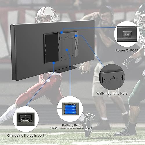 GAN XIN Tabellone Segnapunti Elettronico, Tabellone Segnapunti Digitale di Tennis con Telecomando e Orologio per Tennis, Baseball - Ysert