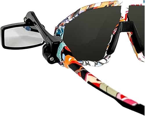 Cycling Glasses with Rearview Mirror Specchio Retrovisore Per Occhiali Da Bicicletta 360 Gradi Regolabile Leggero E Grandangolare (Occhiali Non Inclusi, Colla Fornita Da Sé) - Ysert