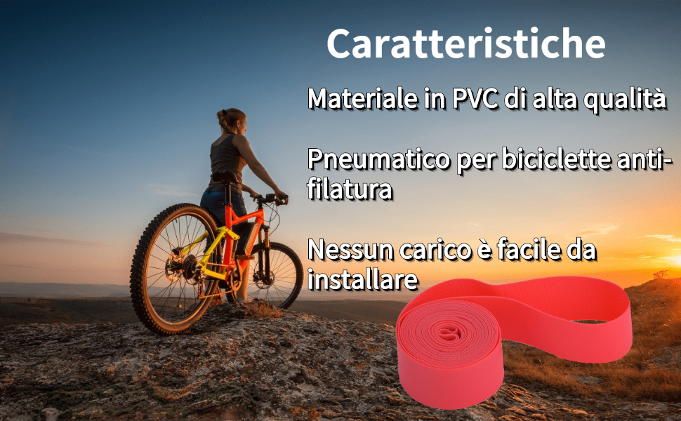 Nastro Cerchione Bici, Nastro di Protezione per Pneumatici della Bici