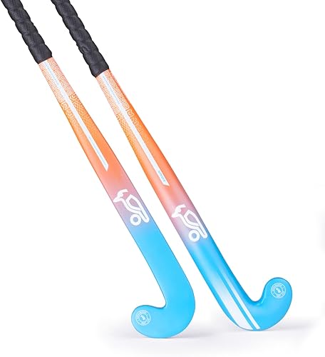 KOOKABURRA Strike-Bastone da Hockey per Bambini, Junior Gioventù Unisex, Arancione/Blu, 35' Light - Ysert
