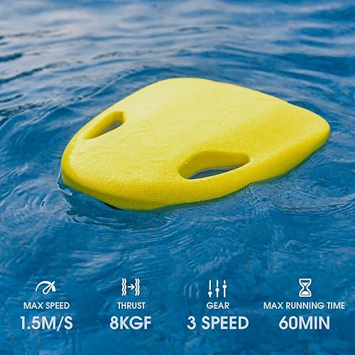 Asiwo Tavoletta da Nuoto elettrico, Nuoto Kickboard Attrezzatura per l'allenamento Kickboard elettrico Piscina per sport acquatici a 3 velocità per adulti e bambini - Ysert