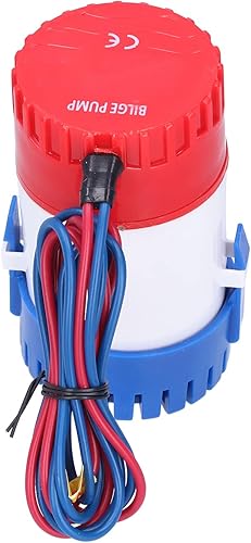 Pompa di Sentina SemiAutomatica Elettrica Piccola Pompa Sommergibile Potenza Fornire 12V/24V 350/500/750/1100GPH (DC12V 750GPH) - Ysert