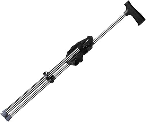 Harilla Bastone da Trekking con Sedile Sgabello Portatile Piedini Antiscivolo Leggero Supporta Sedia Pieghevole in Canna per Zaino in Spalla Uomini Anziani - Ysert