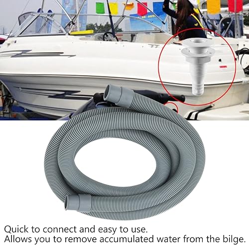 Tubo per Pompa di Sentina a Prova di Tenuta Kit Idraulico per Pompa di Sentina Marina con Fascette Stringitubo Passascafo per Barche Yacht Camper - Ysert