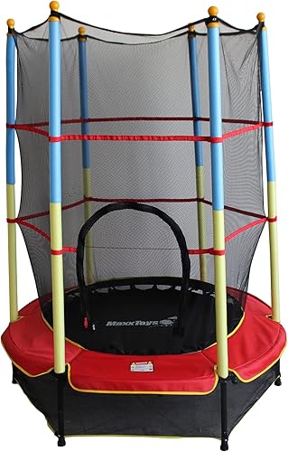 Trampolino da Interno per Bambini, 140 cm, con Pali Imbottiti e Coperture per Bordi - Ysert